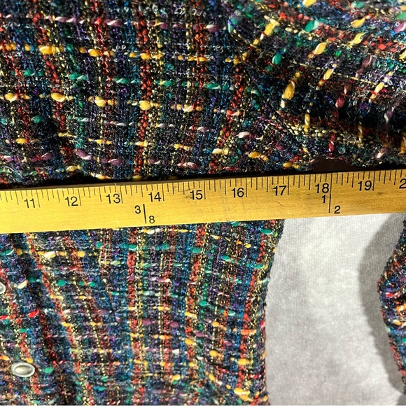 SUSAN HAYES CA Fiber Hand Woven Textile Handmade ART TO WEAR Top Jacket Sz Small - Picture 4 of 6